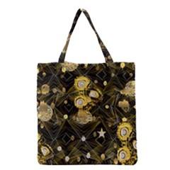 Decorative Icons Original Gold And Diamonds Creative Design By Kiekie Strickland Grocery Tote Bag by flipstylezfashionsLLC