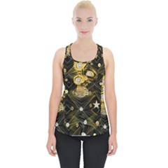 Decorative Icons Original Gold And Diamonds Creative Design By Kiekie Strickland Piece Up Tank Top by flipstylezfashionsLLC