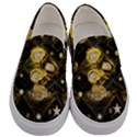 Decorative icons original gold and diamonds creative design by kiekie strickland Men s Canvas Slip Ons View1