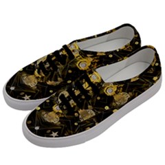 Decorative Icons Original Gold And Diamonds Creative Design By Kiekie Strickland Men s Classic Low Top Sneakers by flipstylezfashionsLLC