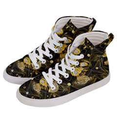 Decorative Icons Original Gold And Diamonds Creative Design By Kiekie Strickland Men s Hi-top Skate Sneakers by flipstylezfashionsLLC