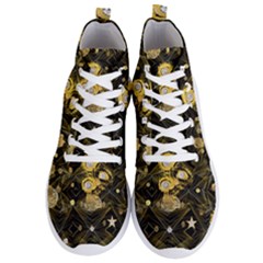 Decorative Icons Original Gold And Diamonds Creative Design By Kiekie Strickland Men s Lightweight High Top Sneakers by flipstylezfashionsLLC