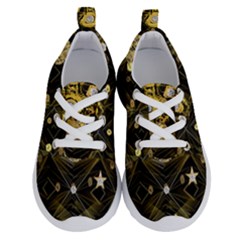 Decorative Icons Original Gold And Diamonds Creative Design By Kiekie Strickland Running Shoes by flipstylezfashionsLLC