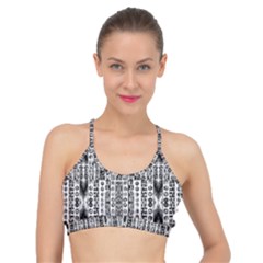 Creative Retro Black And White Abstract Vector Designs By Kiekie Strickland Basic Training Sports Bra