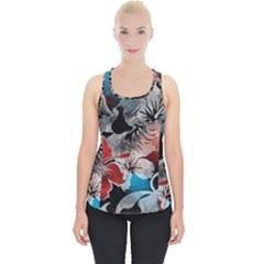 Beautiful Hibiscus Flower Design  Piece Up Tank Top by flipstylezfashionsLLC