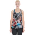 Beautiful Hibiscus Flower Design  Piece Up Tank Top View1