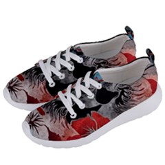 Beautiful Hibiscus Flower Design  Women s Lightweight Sports Shoes by flipstylezfashionsLLC