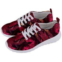 Gorgeous Burgundy Native Watercolors By Kiekie Strickland Men s Lightweight Sports Shoes by flipstylezfashionsLLC