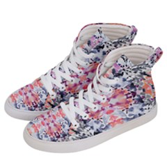 Elegant Japanese Inspired Floral Pattern  Women s Hi-top Skate Sneakers by flipstylezfashionsLLC