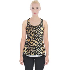 Cluster Of Tiny Gold Hearts Seamless Vector Design By Flipstylez Designs Piece Up Tank Top by flipstylezfashionsLLC