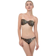 Cluster Of Tiny Gold Hearts Seamless Vector Design By Flipstylez Designs Classic Bandeau Bikini Set by flipstylezfashionsLLC