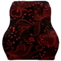 Seamless Dark Burgundy Red seamless tiny florals Car Seat Velour Cushion  View1