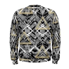 Retro Black And White Gold Design By Kiekiestrickland Men s Sweatshirt by flipstylezfashionsLLC