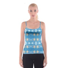 Adorably Cute Beach Party Starfish Design Spaghetti Strap Top by flipstylezfashionsLLC