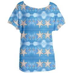 Adorably Cute Beach Party Starfish Design Women s Oversized Tee by flipstylezfashionsLLC