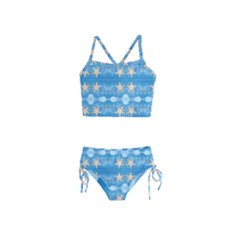 Adorably Cute Beach Party Starfish Design Girls  Tankini Swimsuit by flipstylezfashionsLLC