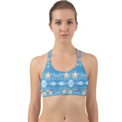 Adorably Cute Beach Party Starfish Design Back Web Sports Bra by flipstylezfashionsLLC