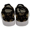 golden flowers on black with tiny gold dragons created by Kiekie Strickland Men s Classic Low Top Sneakers View4