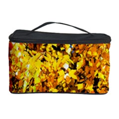 Birch Tree Yellow Leaves Cosmetic Storage Case by FunnyCow