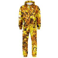 Birch Tree Yellow Leaves Hooded Jumpsuit (men)  by FunnyCow