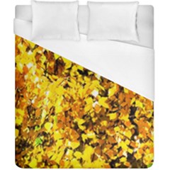 Birch Tree Yellow Leaves Duvet Cover (california King Size) by FunnyCow