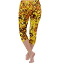 Birch Tree Yellow Leaves Capri Yoga Leggings View4