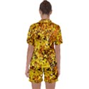 Birch Tree Yellow Leaves Satin Short Sleeve Pyjamas Set View2