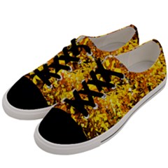 Birch Tree Yellow Leaves Men s Low Top Canvas Sneakers by FunnyCow