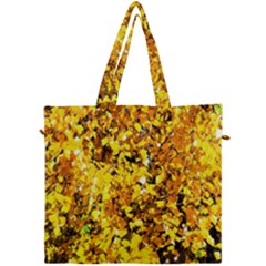 Birch Tree Yellow Leaves Canvas Travel Bag by FunnyCow