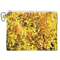 Birch Tree Yellow Leaves Canvas Cosmetic Bag (xxl) by FunnyCow