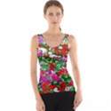 Colorful Petunia Flowers Tank Top View1