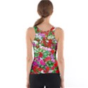 Colorful Petunia Flowers Tank Top View2