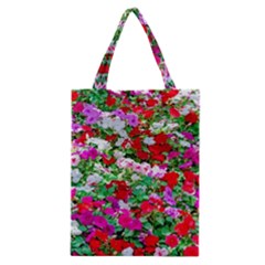 Colorful Petunia Flowers Classic Tote Bag by FunnyCow