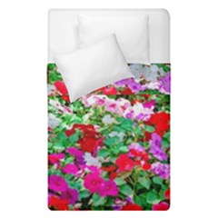 Colorful Petunia Flowers Duvet Cover Double Side (single Size) by FunnyCow