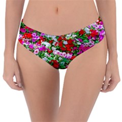 Colorful Petunia Flowers Reversible Classic Bikini Bottoms by FunnyCow