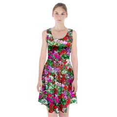 Colorful Petunia Flowers Racerback Midi Dress by FunnyCow