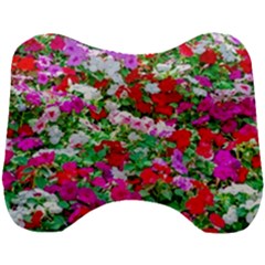 Colorful Petunia Flowers Head Support Cushion