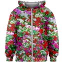 Colorful Petunia Flowers Kids Zipper Hoodie Without Drawstring View1