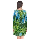 Forest   Strain Towards The Light Long Sleeve V-neck Flare Dress View2