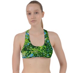 Forest   Strain Towards The Light Criss Cross Racerback Sports Bra by FunnyCow