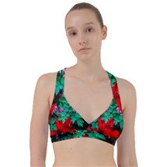 Bleeding Heart Flowers Sweetheart Sports Bra by FunnyCow