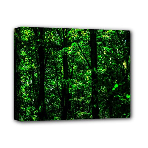 Emerald Forest Deluxe Canvas 14  X 11  by FunnyCow