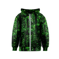 Emerald Forest Kids  Zipper Hoodie by FunnyCow