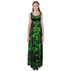 Emerald Forest Empire Waist Maxi Dress by FunnyCow