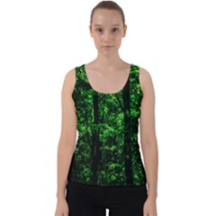 Emerald Forest Velvet Tank Top by FunnyCow