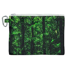 Emerald Forest Canvas Cosmetic Bag (xl) by FunnyCow