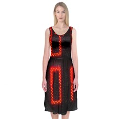 The Time Is Now Midi Sleeveless Dress by FunnyCow