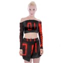 The Time Is Now Off Shoulder Top with Mini Skirt Set View1