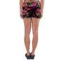 Pink Tulips Dark Background Yoga Shorts View2