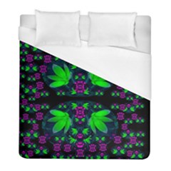 Fantasy Flowers In Moonlight Serenades Duvet Cover (full/ Double Size) by pepitasart